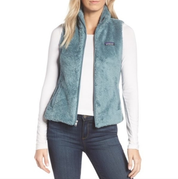 Patagonia Jackets & Blazers - Patagonia Los Gatos Vest High Pile Fleece Zipper Blue Pockets 25216 Womens Large